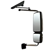 Door Mirror Power Heated with Arm Assembly Chrome - Passenger Side (Fit: International 4300 4400 7400 7600 8500 8600 Truck)