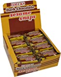 Loucks Dark Chocolate Sesame Snaps, 1.4-Ounce Snaps (Pack of 24)