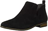 Dr. Scholl's Shoes womens Rate Ankle Boot, Black Perforated Microfiber Suede, 9.5 Wide US