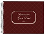 Retirement Guest Book by PurpleTrail, Retirement Party Guestbook, Elegant Frame Design