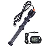 Orlushy Submersible Aquarium Heater,150W Adjustable Fish Tahk Heater with 2 Suction Cups Free Thermometer Suitable for Marine Saltwater and Freshwater