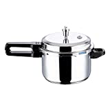 Vinod V-5L Stainless Steel Sandwich Bottom Pressure Cooker, 5-Liter,Silver,Medium