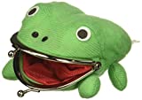 AWG Green Frog Gama-chan Wallet Coin Purse Pouch | Cute Anime Funny Cosplay Plush (Green)