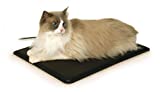 K&H Pet Products Extreme Weather Cat Heating Pad Outdoor, Heated, For Indoor and Outdoor Use Black Small 12.5 X 18.5 Inches 40W