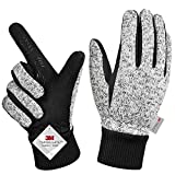 MOREOK Winter Gloves, -20°F 3M Thinsulate Bike Gloves Cold Weather Gloves for Running/Driving/Cycling /Hiking/Working-M