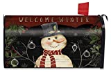 Briarwood Lane Welcome Winter Snowman Magnetic Mailbox Cover Primitive Standard