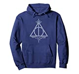 Harry Potter Deathly Hallows Line Art Pullover Hoodie