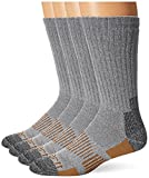 Carhartt Men's All-Terrain Boot Socks, Grey, Pack of 6