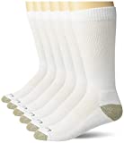Carhartt Men's All Season Crew Socks, White, Shoe Size: 13-15