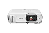 Epson Home Cinema 1080 3-chip 3LCD 1080p Projector, 3400 lumens Color and White Brightness, Streaming/Gaming/Home Theater, Built-in Speaker, Auto Picture Skew, 16,000:1 Contrast, Dual HDMI, White