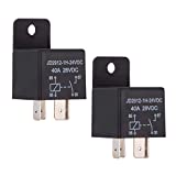 Ehdis Car Relay 4 Pin 24v 40amp Spst Model No.: JD2912-1H-24VDC 40A 28VDC, Auto Switches & Starters, 2 Pack