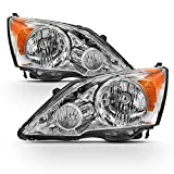 ACANII - For 2007-2011 Honda CRV CR-V Headlights Headlamps Assembly Factory OE Style Replacement Driver + Passenger Side