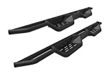 APS Black 6 Inches Tubular Drop Down Style Nerf Bars Running Boards Compatible with Jeep Wrangler JK 2007-2018 4-Door (Factory sidesteps or Rock Rails Have to be Removed)