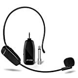 Bietrun UHF Wireless Microphone Headset, 165ft Range, Working Time 6H, 1/4''Plug, Wireless Headset Mic Handheld Mic 2 in 1, for Karaoke Speaker, Amplifier, Mic Speakers, PA System, Teaching, Fitness