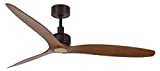 Lucci Air 212917010 Viceroy Ceiling Fan, 52 Inch, Oil Rubbed Bronze with Dark Koa High Performance ABS Blades