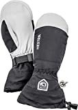 Hestra Army Leather Heli Ski Glove - Classic Snow Mitten for Skiing, Snowboarding and Mountaineering, Black, 9
