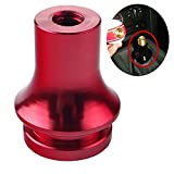 Dewhel JDM SHIFT KNOB BOOT RETAINER/ADAPTER FOR MANUAL GEAR SHIFTER LEVER 10X1.5 Color Red