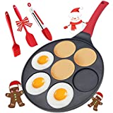 Silver Dollar Pancake Griddle Pan - Breakfast Pancake Griddle Pan Grill Pancakes Pan for Pancakes Crepe Maker for Kids