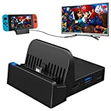 Dock for Nintendo Switch, Switch Charging Dock 4K HDMI TV Adapter Switch Docking Station Charger Dock Set Good Replacement for Official Nintendo Switch Dock (Upgraded System)