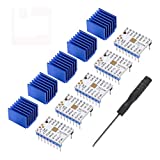 5Pcs TMC2208 3D Printer Stepper Motor Driver, DORHEA TMC2208 V1.2 Stepper Driver Module with Heat Sink Screwdriver for 3D Printer Controller Mother Boards Reprap Ramps1.4 MKS Prusa i3 Ender-3 Pro