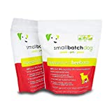 Smallbatch Pets Freeze-Dried Premium Raw Food Diet for Dogs, 2-Pack, Beef Recipe, 14 oz in Each Bag (28 oz Total), Made in The USA, Organic Produce, Humanely Raised Meat, Hydrate and Serve Patties