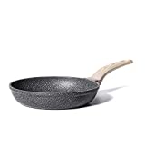 CAROTE 8 Inch Nonstick Skillet Frying Pan Egg Pan Omelet Pan, Nonstick Cookware Granite Coating,Black