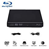 Blu-Ray Player, External USB DVD Drive Slim Portable DVD CD RAM Burner USB2.0 Combo High Speed Re-Writer Player for Laptop Notebook PC Desktop Computer