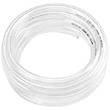 Clear Vinyl Tubing Flexible PVC Tubing, Hybrid PVC Hose, Lightweight Plastic Tubing, by 3/8 Inch ID, 25-Feet Length