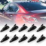 Alpha Racing 10pcs/Set Diffuser Shark Fin Kit Compatible with Spoiler Roof Wing Air Vortex Generator Black