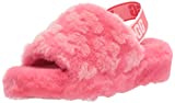 UGG Women's Fluff Yeah Slide Poppy Slipper, Strawberry Sorbet, 5