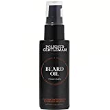Natural Beard Growth Oil for Men - with Cedarwood & Tea Tree Oil - Easy Beard Dispenser and Pump - Natural Conditioner and Softener - Beard Thickening Spray (2 fl. oz) - Made in USA