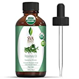 SVA Organics Rosemary Essential Oil 1 Oz Pure & Natural for Skin, Face, Hair Care, Aromatherapy, Diffuser, Hair Growth, Conditioner