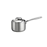 Tramontina Covered Sauce Pan Stainless Steel Tri-Ply Clad 1.5-Quart, 80116/021DS