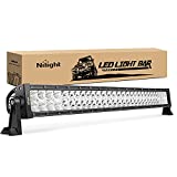 Nilight 32 Inch 180W Spot Flood Combo Led Off Road Lights Bright Driving Fog Light Boat Lights Driving Lights Led Work Light for Trucks, 2 Years Warranty