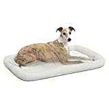 MidWest Homes for Pets Homes for Pets Quiet Time Fleece Bolster Pet Bed - Cream - 36 x 23 inch (40236)