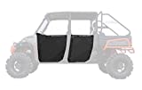 SuperATV Aluminum Doors for 2013+ Polaris Ranger XP 900 Crew | Automotive-style Latch for Easy Entry and Exit | Multi-Bend Aluminum Construction | 4-Door | Powder-Coated for Durability