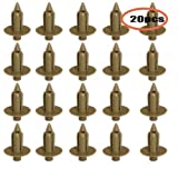 ALLMOST 20PACK Compatible with Volvo Interior Door Panel mounting Beige Clip with Push pin S60 S80 XC70 V70