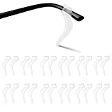SMARTTOP Eyeglass Ear Grip - Soft Comfortable Anti-slip Holder, Silicone Ear Hook, Eye glass Temple Tips Sleeve Retainer for Glasses, Sunglasses, 12 pairs (US-S-22A-Clear)