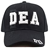 The Hat Depot Law Enforcement 3D Embroidered Baseball One Size Cap (4. DEA)