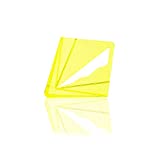 Yellow Transparent Center Finder for 8 inch Square Round, Octagon and 5-3/4 inch Hexagon Shaped Material Ideal For Woodworkers, Carpenters or Around the Home …