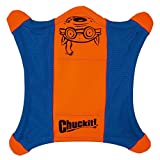 ChuckIt! Flying Squirrel Spinning Dog Toy, Large (Orange/Blue), Multi, Large (11 in x 11 in)