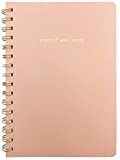 Kunitsa Co. Food and Exercise Journal for Women. Track Meals, Nutrition and Weight Loss - 90 days (Pink)
