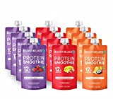 Designer Wellness Protein Smoothie, Real Fruit, 12g Protein, Naturally Sweetened, Gluten-Free, Non-GMO, No Artificial Colors or Flavors, Variety Pack, 12 Count