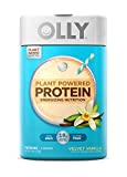 Olly Plant Powered Protein, Vegan, Gluten Free, Non GMO, Velvet Vanilla, 12 Day Supply, White, 13 Oz