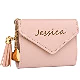 Personalized Wallets for Girls Custom Engraved Women Small Leather Wallet Gift