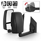 For 2003-19 Chevy Express 1500/2500/3500 + GMC Savana 1500/2500/3500 Full-Size Van Manual Towing Towing Mirrors Pair Set