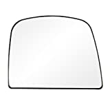 Fit System Passenger Side Non-Heated Mirror Glass w/Backing Plate, GMC Savana Full Size Van, Chevy Express, 5 11/16" x 71/4" x 8 3/8" (top Lens)