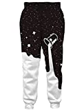 RAISEVERN Unisex Funny Black and White Milk Printed Graphic Hipster Sweatpants Pants,2018 Style Pour Milk,Medium