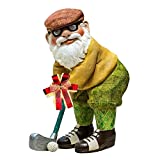 The Great Golfing Gnome 9" (The Hand Painted Garden Gnome - Designed by Twig & Flower