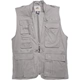CampCo Humvee Safari Photography Vest For Men, Women, Unisex - Vest for Hunting, Fishing, Camping, Travel, Hiking, Outdoor - 100% Cotton, Khaki, Medium, Father's Day Gift